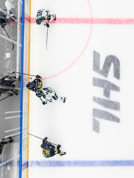 HV71s Mattias Tedenby och Färjestads Michael Lindqvist