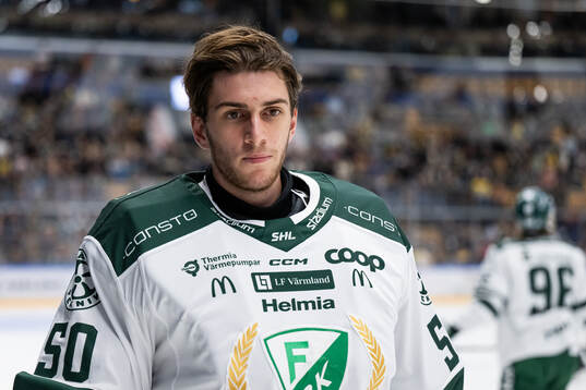 Färjestads målvakt Damian Clara