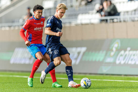 Helsingborgs Milan Silva Rasmussen och Utsiktens Sebastian