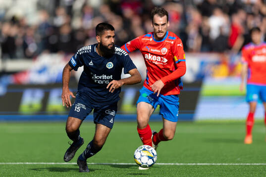 Utsiktens Suleman Zurmati och Helsingborgs Adam Hellborg