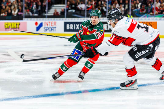 Frölundas Arttu Ruotsalainen och Malmö Redhawks Nikola