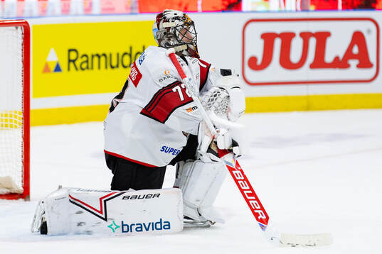 Malmö Redhawks målvakt Daniel Marmenlind deppar