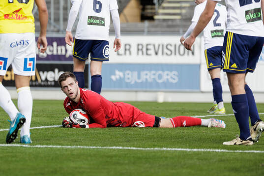 Ängelholms målvakt Robin Streifert