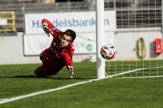 Ängelholms målvakt Robin Streifert