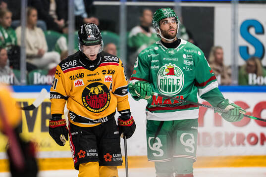 Luleås Brian O'neil och Rögles Josh Dickinson