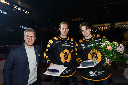 Skellefteås general manager Erik Forsell, Oscar Lindberg
