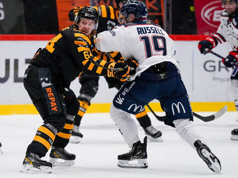 Skellefteås Jonathan Pudas och Linköpings Patrick Russell