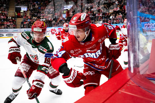 Timrås Sebastian Hartmann och MoDos Lucas Pettersson