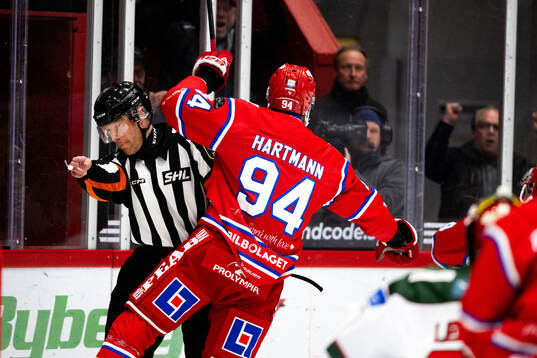 Timrås Sebastian Hartmann jublar