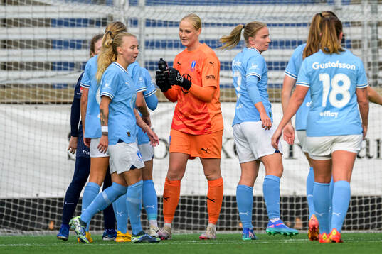 Malmö FFs spelare jublar