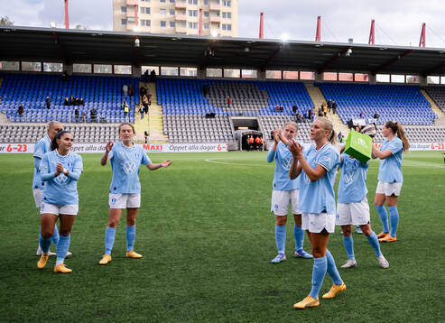 Malmö FFs spelare jublar