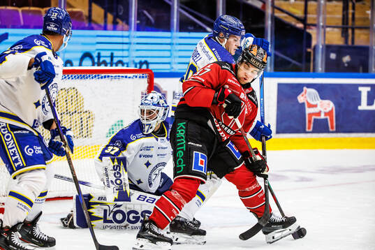 Leksands Jakob Hellsten och Axel Rindell och Örebros Glenn