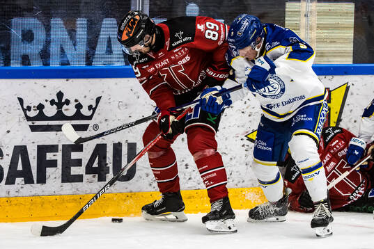 Örebros Patrik Karlkvist och Leksands Patrik Zackrisson