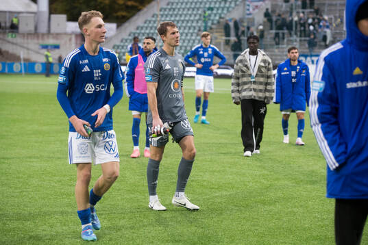 GIF Sundsvalls målvakt Jonas Olsson deppar