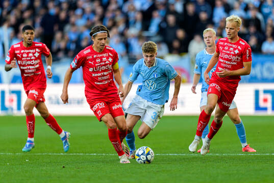Värnamos Simon Thern och Victor Larsson och Malmö FFs
