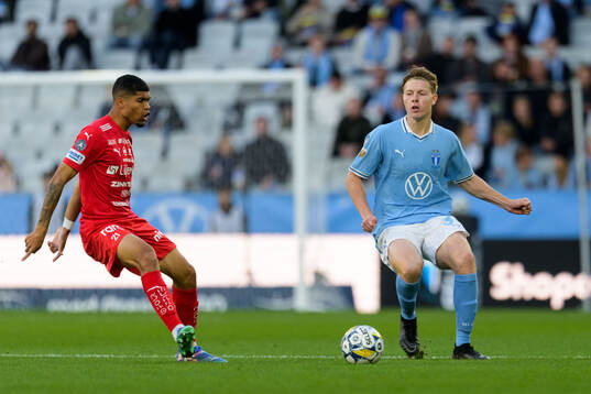 Värnamos Luke Le Roux och Malmö FFs Nils Zätterström