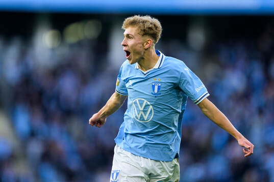 Malmö FFs Hugo Bolin jublar