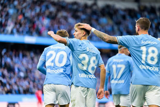 Malmö FFs Hugo Bolin jublar