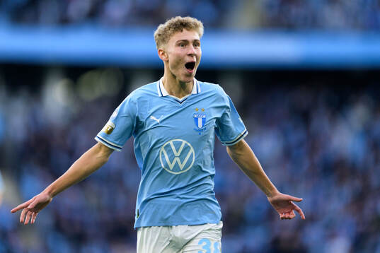 Malmö FFs Hugo Bolin jublar