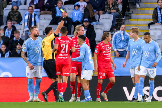 Malmö FFs Zakaria Loukili varnas