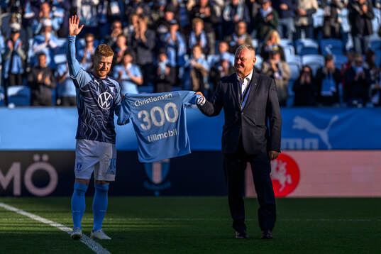 Malmö FFs Anders Christiansen uppmärksammas av