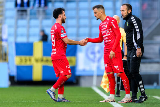Värnamos Marco Bustos och Ajdin Zeljkovic