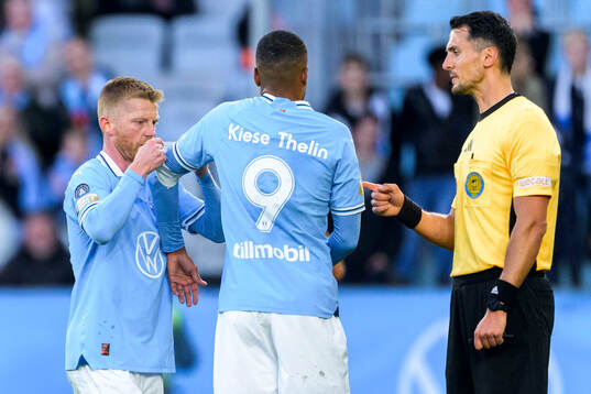 Malmö FFs Anders Christiansen och Isaac Kiese Thelin