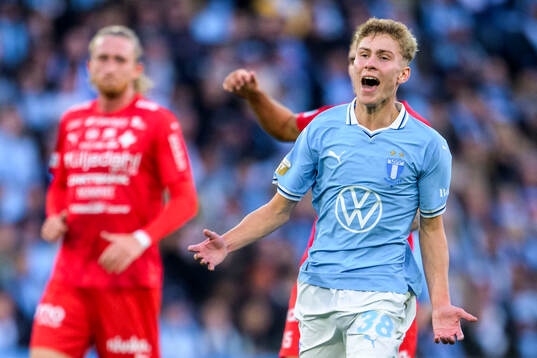 Malmö FFs Hugo Bolin reagerar