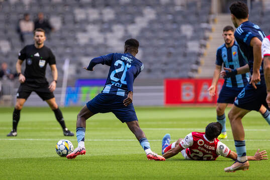 Djurgårdens Tokmac Nguen och Kalmars Dion Krasniqi