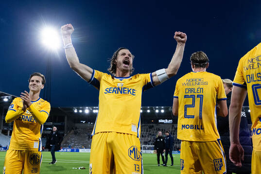 IFK Göteborgs Gustav Svensson jublar