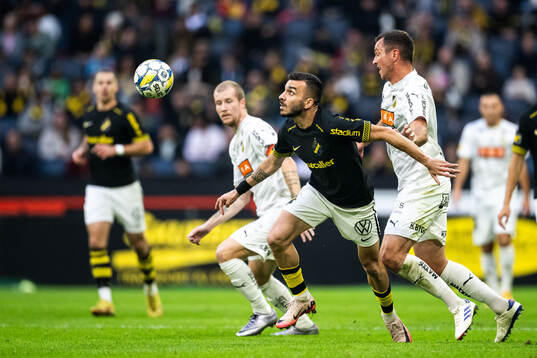 AIKs Ioannis Pittas och Häckens Even Hovland