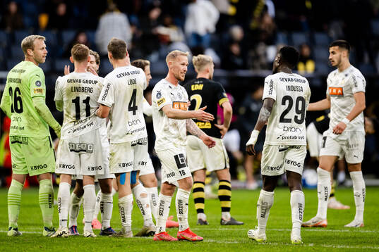 Häckens Mikkel Rygaard Jensen jublar