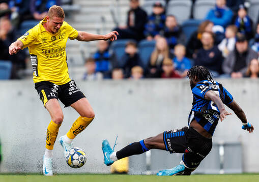 Elfsborgs Emil Holten och Sirius Patrick Nwadike