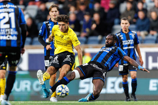 Elfsborgs Besfort Zeneli och Sirius Patrick Nwadike