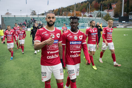 Degerfors Bernardo Gil Coutinho Morgado och Mamadouba Diaby
