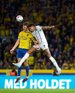 BRONDBY, DENMARK - OCTOBER 06: Jacob Rasmussen of Brondby