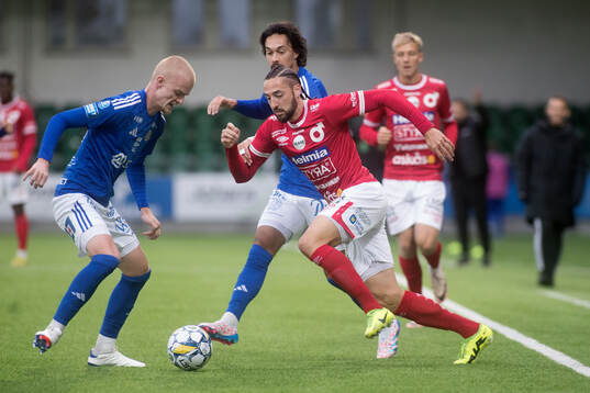 GIF Sundsvalls Lucas Forsberg och Degerfors Dijan Vukojevic