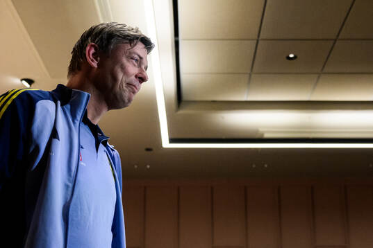 Head coach Jon Dahl Tomasson of the Swedish men's football