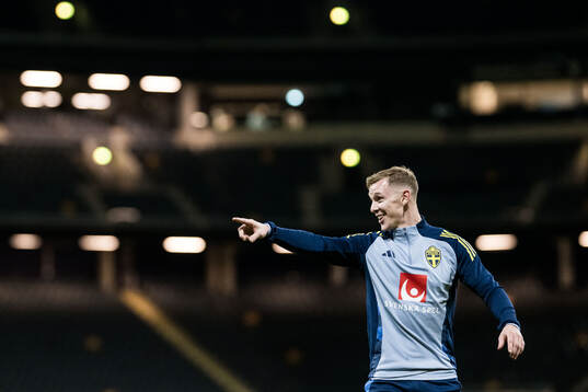 Emil Krafth of the Swedish men's football national team at