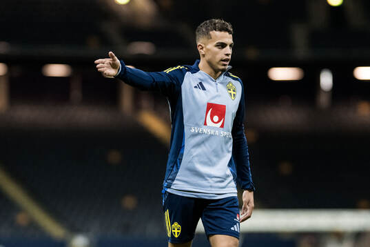 Yasin Ayari of the Swedish men's football national team at