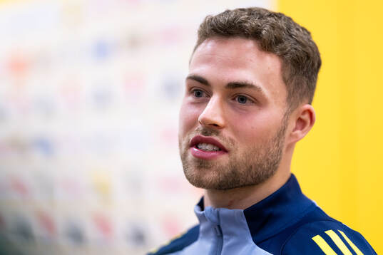 Gabriel Gudmundsson of the Swedish men's football national