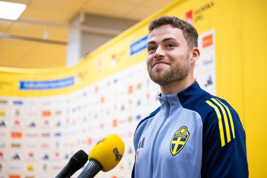 Gabriel Gudmundsson of the Swedish men's football national