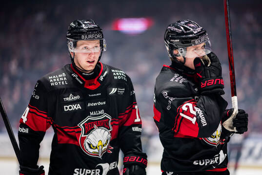 Malmö Redhawks Otto Stenberg och Linus Öberg