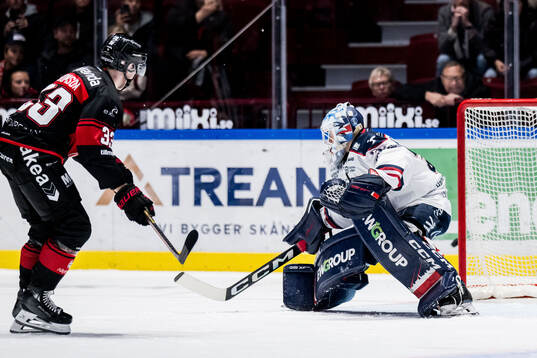 Malmö Redhawks Lassi Thomson och Linköpings målvakt