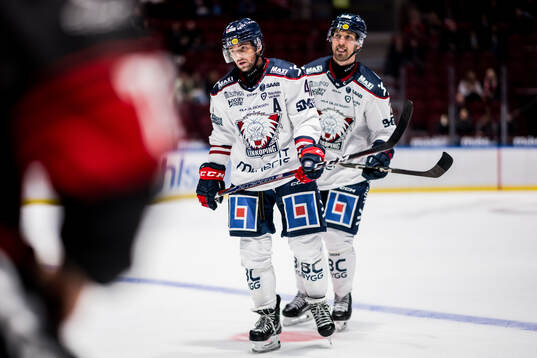 Linköpings Broc Little och Rasmus Rissanen deppar