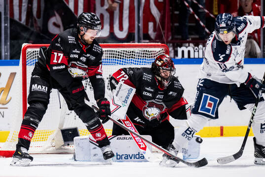 Linköpings Patrick Russell mot Malmö Redhawks Johan