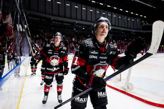 Malmö Redhawks Nikola Pasic jublar