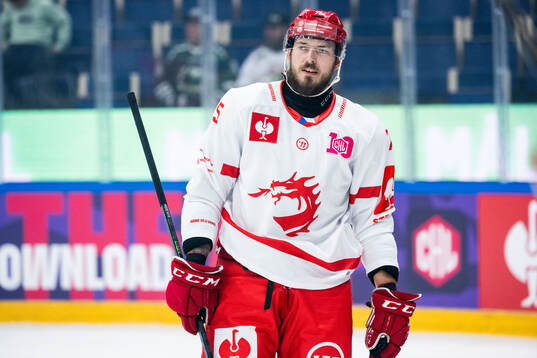 Richard Nedomlel of Ocelari Trinec looks dejected