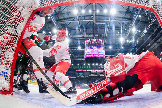 Richard Nedomlel and Petr Vrana of Ocelari Trinec