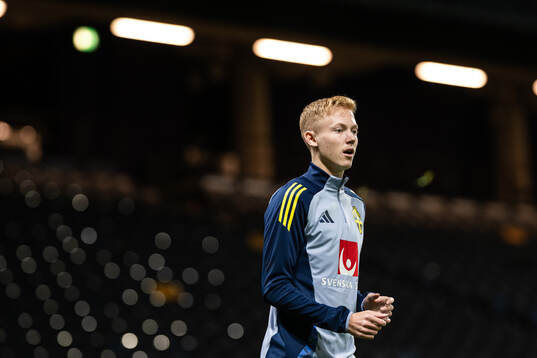 Hugo Larsson of the Swedish men’s national football team